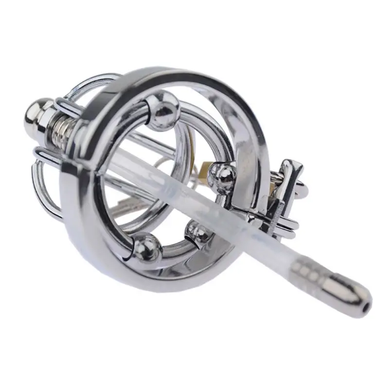 Массажное кольцо для пениса из нержавеющей стали бандаж петуха клетка