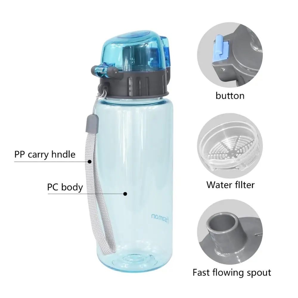 500 мл флип бутылка для воды спортивные Фрукты лимонный сок портативный шейкер