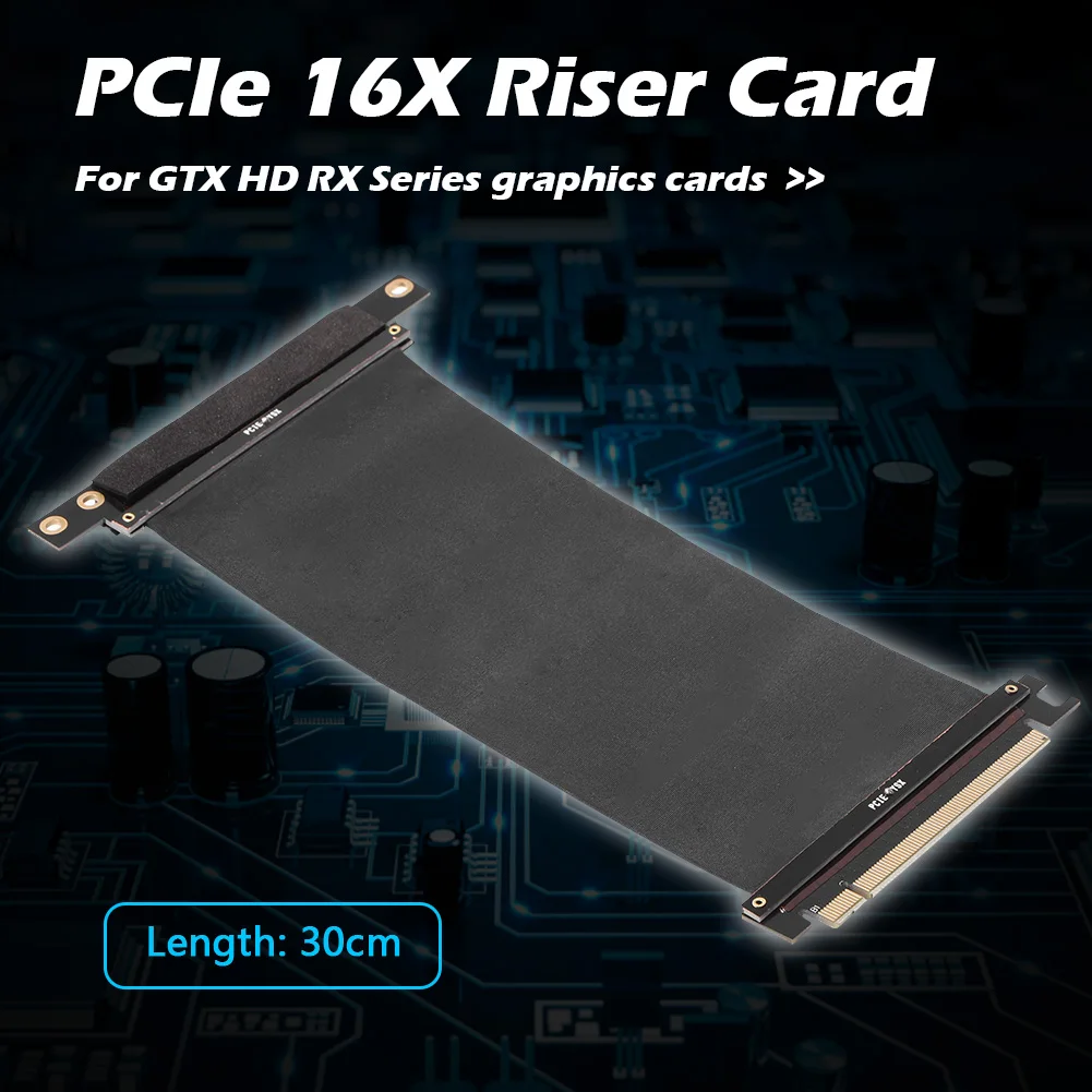 Высокосовместимый Удлинительный кабель PCIe 3 0 16X до L-образный 90 градусов PCI-E