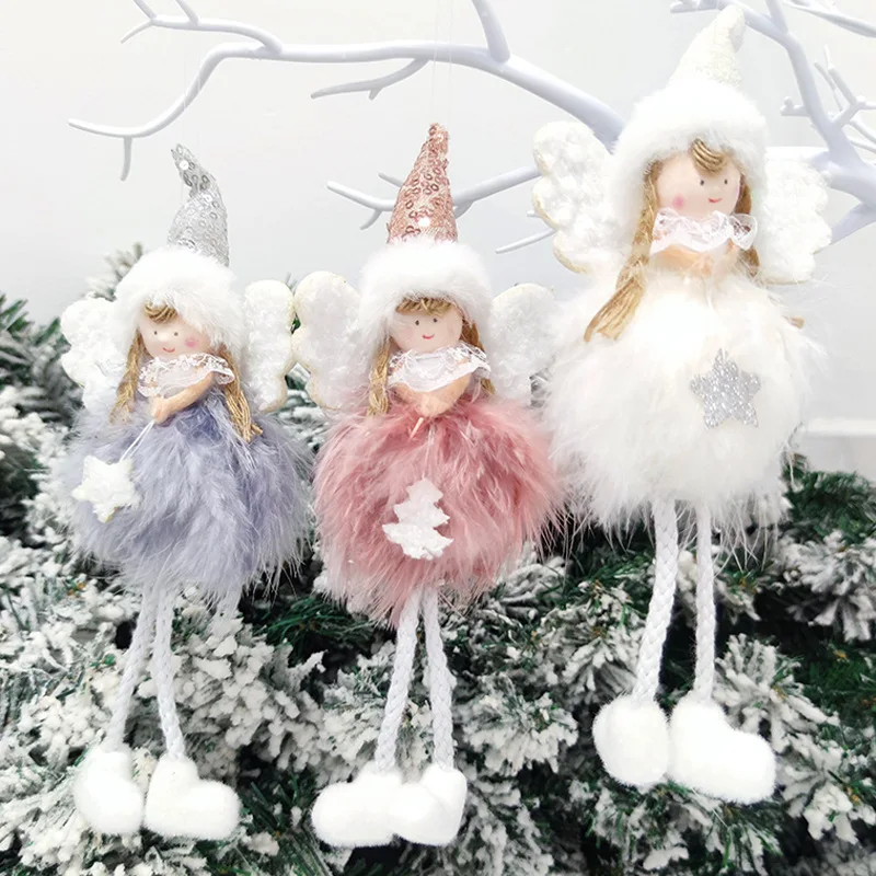 Плюшевые ангельские куклы рождественские украшения украшение для елки фотообои