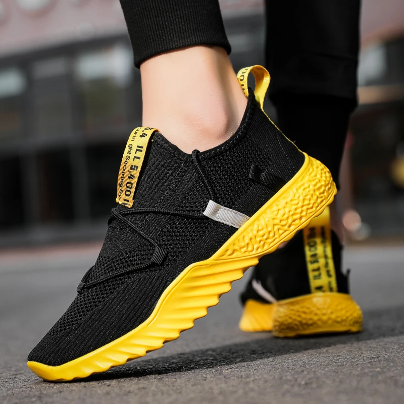 

2020 Hot Sale Sneakers Ultralight Soft Sole Footwear Men Casual Shoes Damping Comfortable Men's Shoe Walking Sneaker Size 39-48