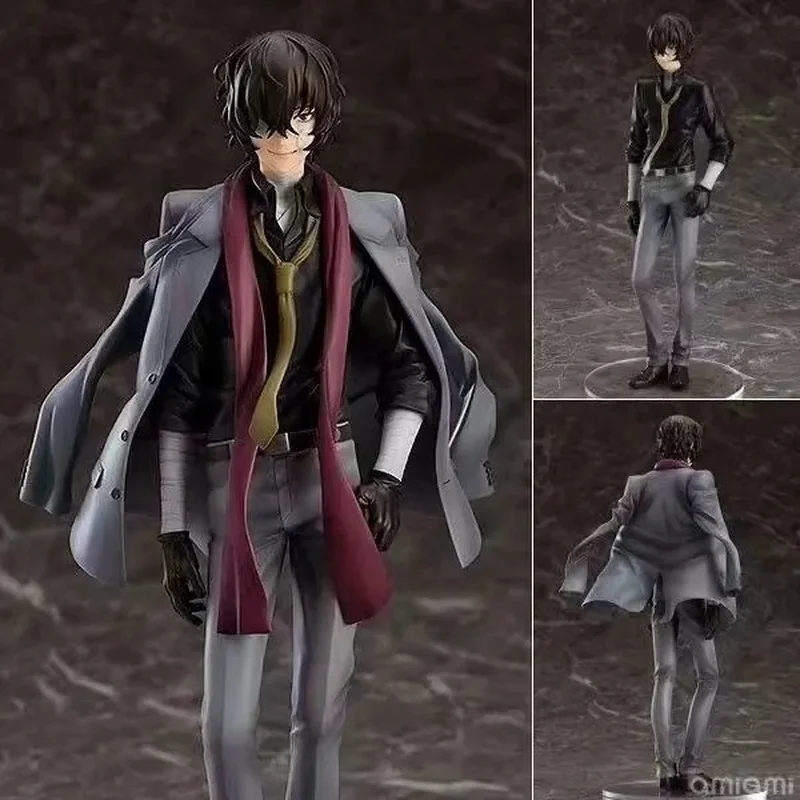 

2021 23cm Orange Rouge Japanese Anime BUNGO STRAY DOGS Dazai Osamu 1/8 PVC Action Figures Toy Collectible Model Doll Gift