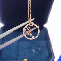 2021 new dream planet flash diamond clavicle chain hot air balloon pendant couple clavicle chain birthday gift