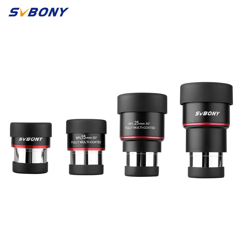

SVBONY Telescope 1.25'' Super Plossl Eyepiece FMC 8/15/25/30mm 50° Eyepiece for Planetary observation SV207