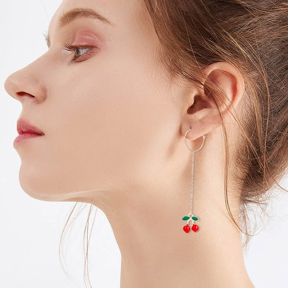 1 пара милых висячих сережек для женщин и девочек длинные серьги Обручи из дерева