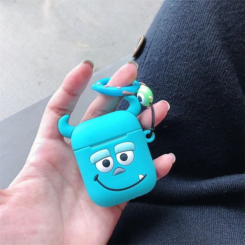 Милый мультяшный Мягкий силиконовый чехол для Apple Airpods противоударный чехол для гарнитура для Airpods чехол s Air Pods чехол Аксессуары для наушников