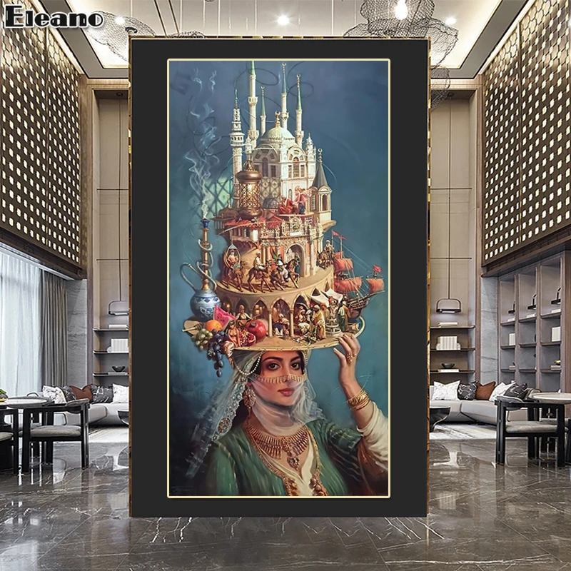 

Персидский Замок принцессы из Индии Холст Картина Настенный декор благородный ВИНТАЖНЫЙ ПЛАКАТ классический художник абстрактное искусст...