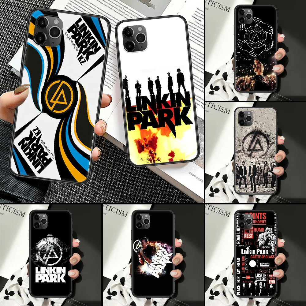 Чехол для телефона Linkin Rock And Park iphone 5 5S SE 2 6 6S 7 8 11 12 Mini Plus X XS XR Pro Max Черный Модный