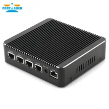 Intel AES-NI Fanless Mini PC 4 Lan Pentium N4200 Firewall VPN Router 4 Nic Ethernet Ports Network Appliance Server