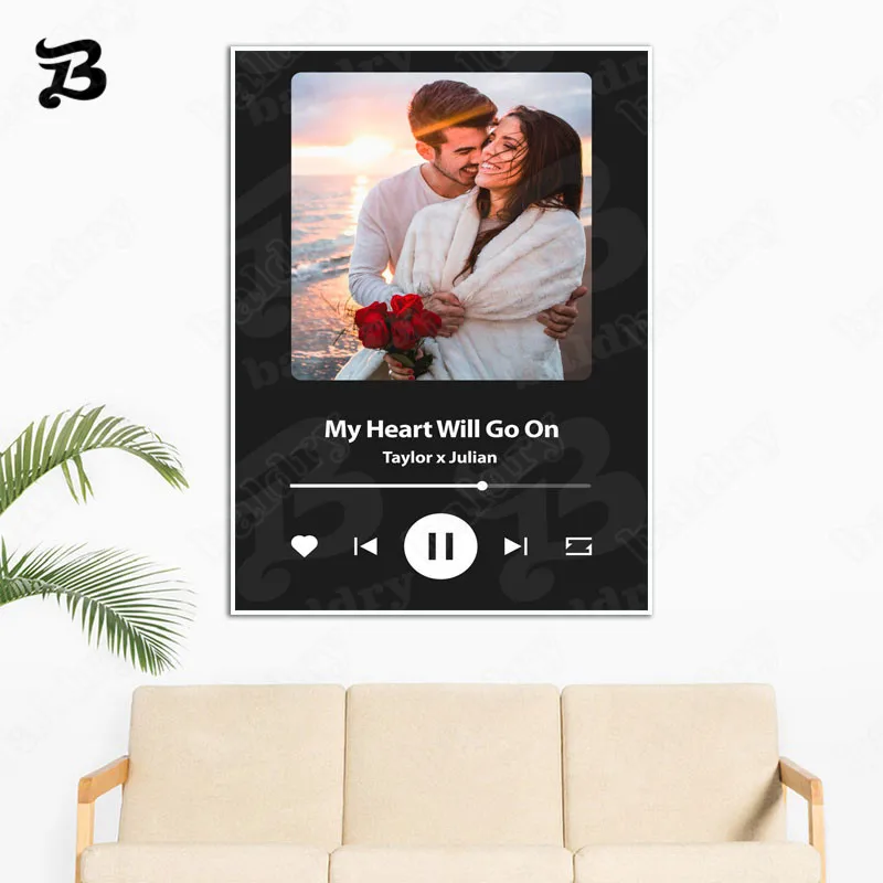 Персонализированная песня фотография на заказ для пары любовь творческое