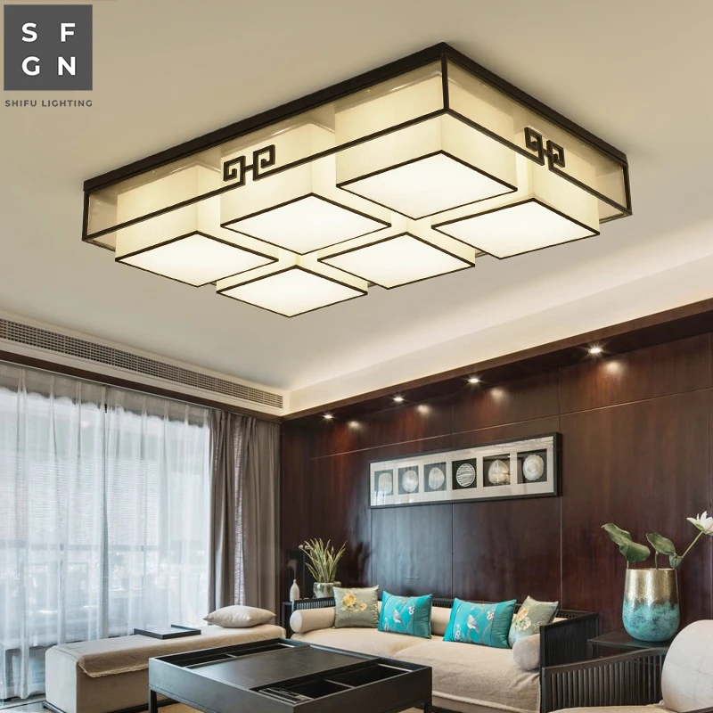 Светодиодный потолочный светильник современный китайский железный домашний для