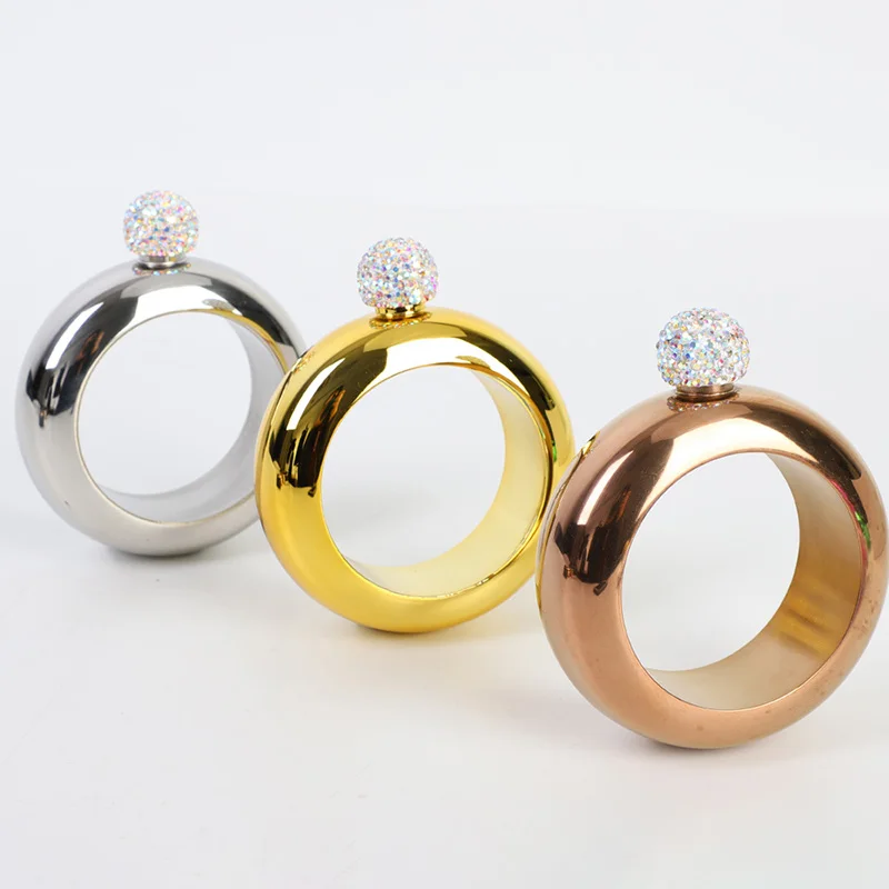 Draagbare Armband Heupfles Voor Alcohol Fles Bruidsjonkers Geschenken Man Set Heupfles Trechter Rvs Fles 3.5oz Whiskey Vodka