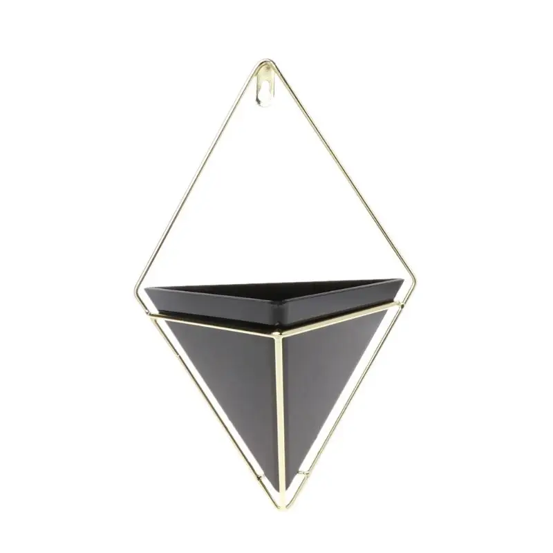 

Geometric Hanging Flower Pots Holder Garden Succulent Plants Hanger Home Wall Decorations