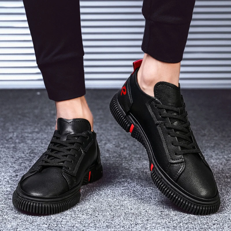 

High-quality new spring 2021 mens casual shoes comfortable flat shoes fashionable outdoor white breathable non-leather shoes3844