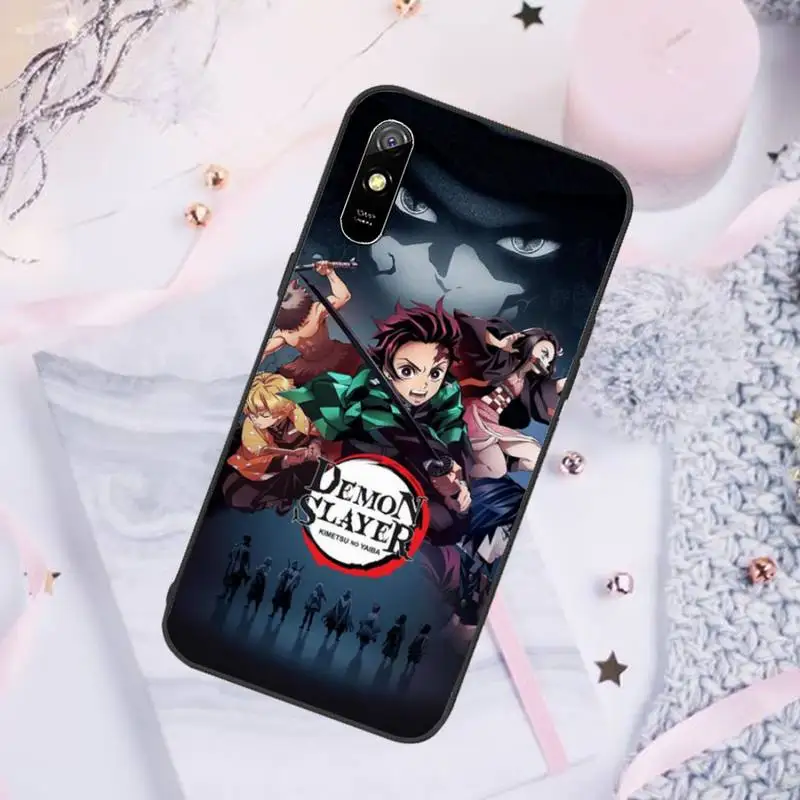 

Anime Demon Slayer Kimetsu no Yaiba Phone Cases For Xiaomi Mi Redmi Note 7 8 9 pro 8T 9T 9S 9A 10 Lite pro