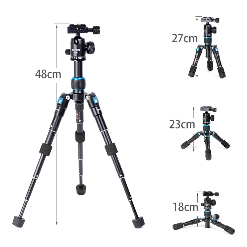 BEXIN flexible desktop Smartphone tabletop phone photography pocket tripod stand Portable Compact Mini Tripod For iPhone Camera |
