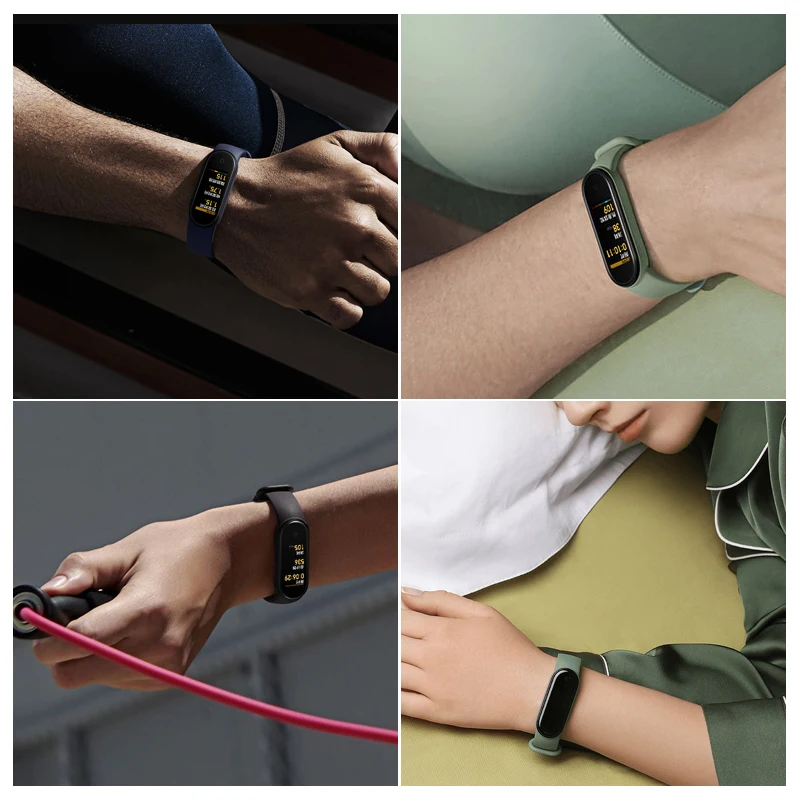 Смарт браслет Xiaomi Mi Band 5 цветной экран 1 дюйма AMOLED пульсометр фитнес трекер Miband5