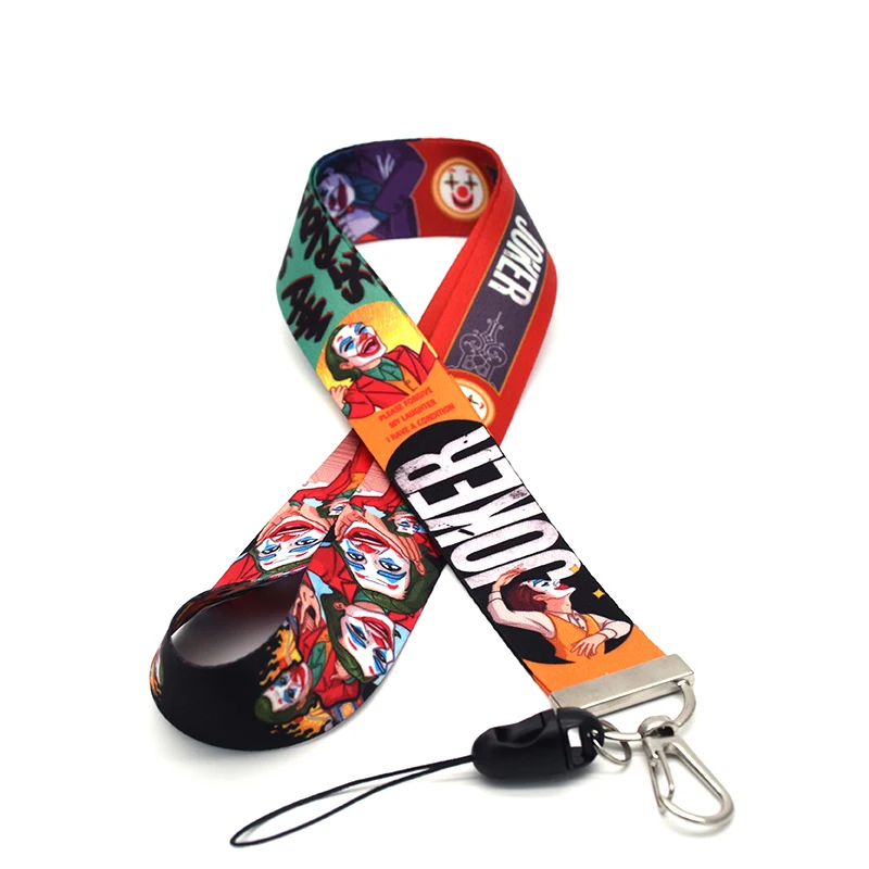 30 шт./лот Джокер 2019 ремешок для телефонов мультяшный аниме Arthur Fleck Lanyards чехол