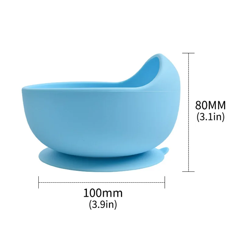2021 силиконовая детская миска для кормления набор детской посуды нескользящая