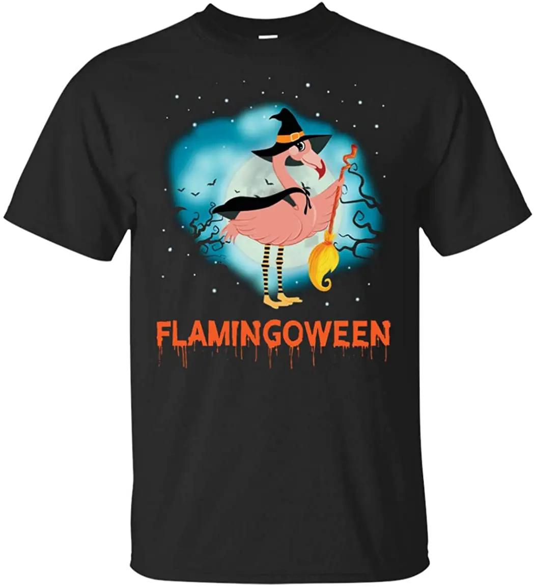 

Awesome Name Tees Flamingoween T-Shirt New Arrivals Summer Cool Men Tshirt Breathable All Cotton Short Sleeve T Shirt
