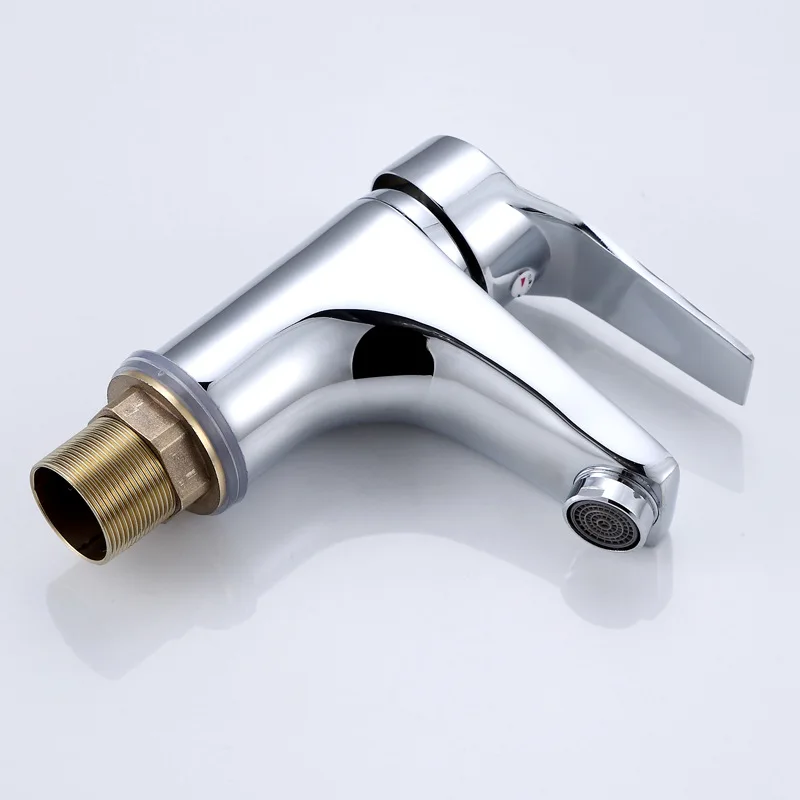 

Chrome Basin Faucet SDSN Solid Brass Bathroom Basin Sink Mixer Tap Quality Zinc Alloy Bathroom Faucet Deck Mounted Water Tap