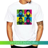 658 pop kombat mortal kombat kuai liang sub zero gaming pop art black t shirt s 3xl summer style tee shirt