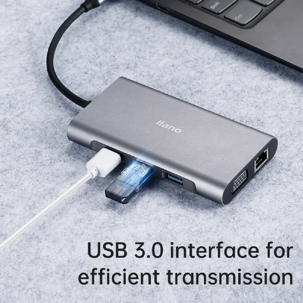 llano тип c док станция usb c до usb 30 совме
