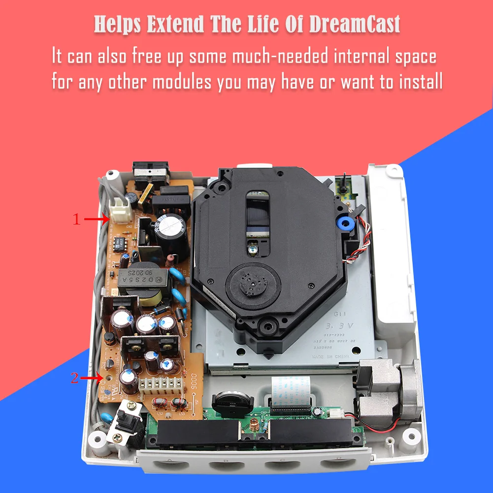 Для игровой консоли SEGA DreamCast блок питания 12 В + комплект адаптеров с вилкой