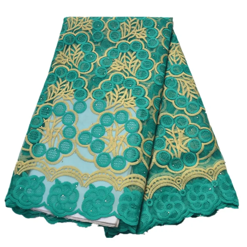 african lace fabric high quality 2021 with stones nigerian milk silk material black and yellow 5yards | Дом и сад