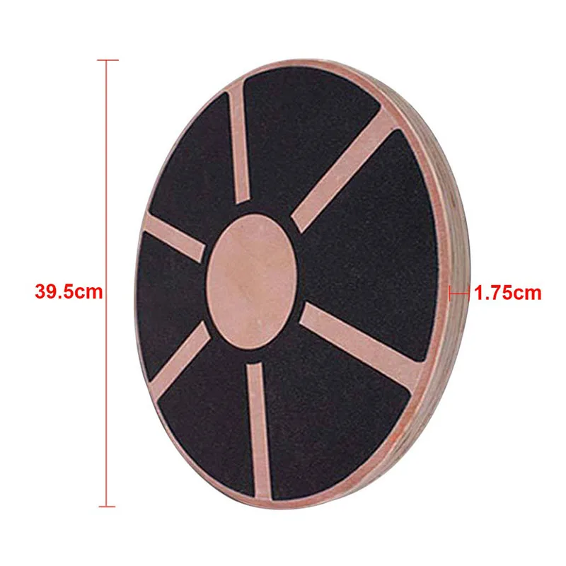 Нескользящая Йога Доска для баланса деревянная тренировка тренажерный зал