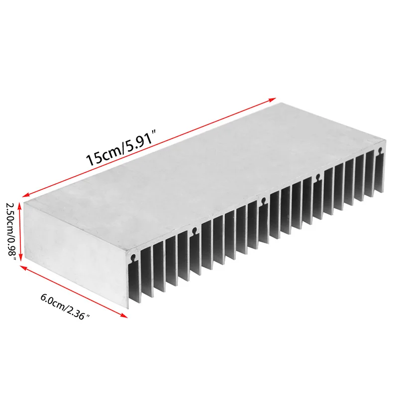 

1PcAluminum Heatsink Radiator Extruded Profile Heat Sink for Electronic Chipset
