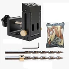 Карманный Дырокол дымоход лобзик направитель сверла дюбель джиг комплект деревообрабатывающий столярных Master Wсверлильный патрон для столярных работ буровая установка