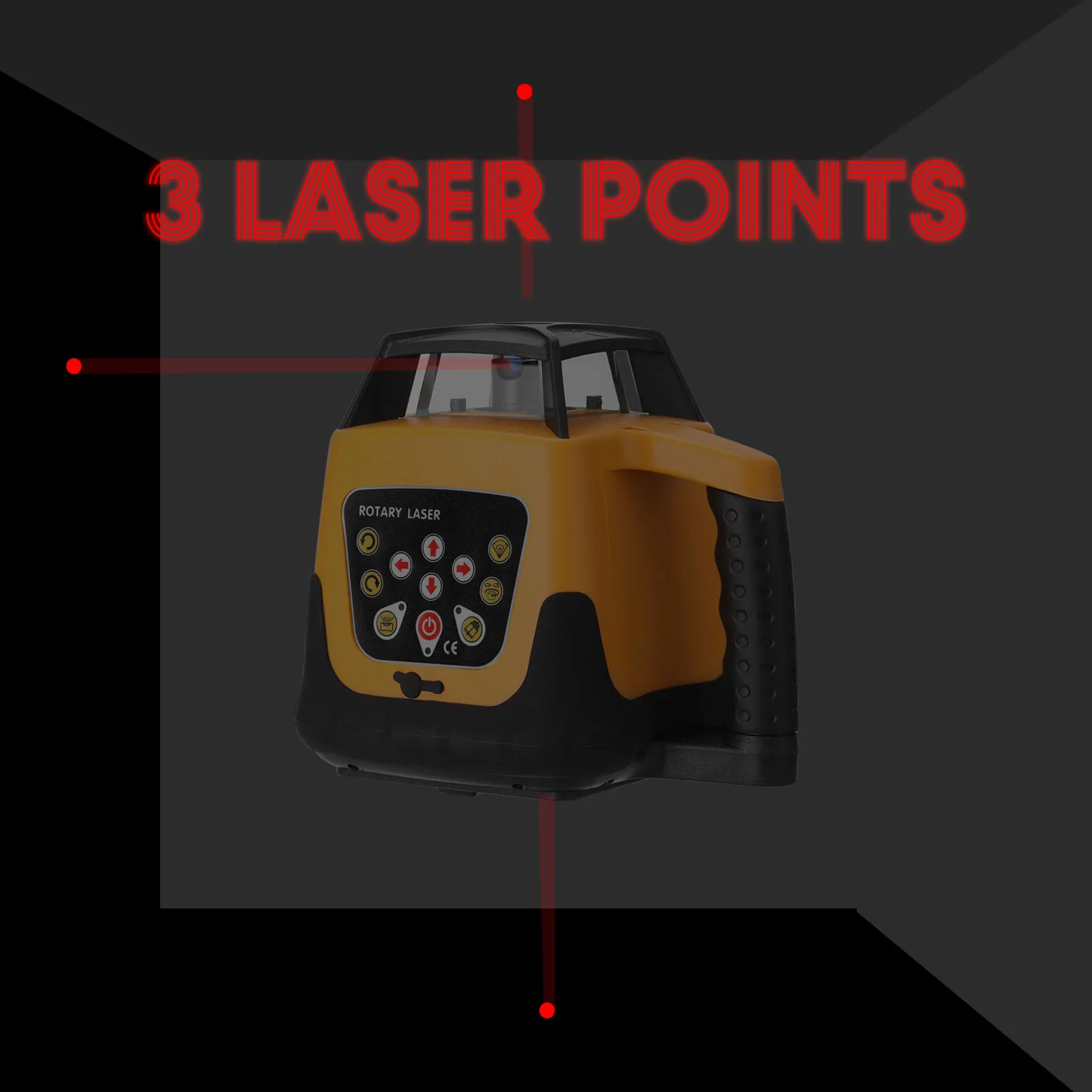 Автоматический самонивелирующийся Вращающийся лазер вращающийся красный