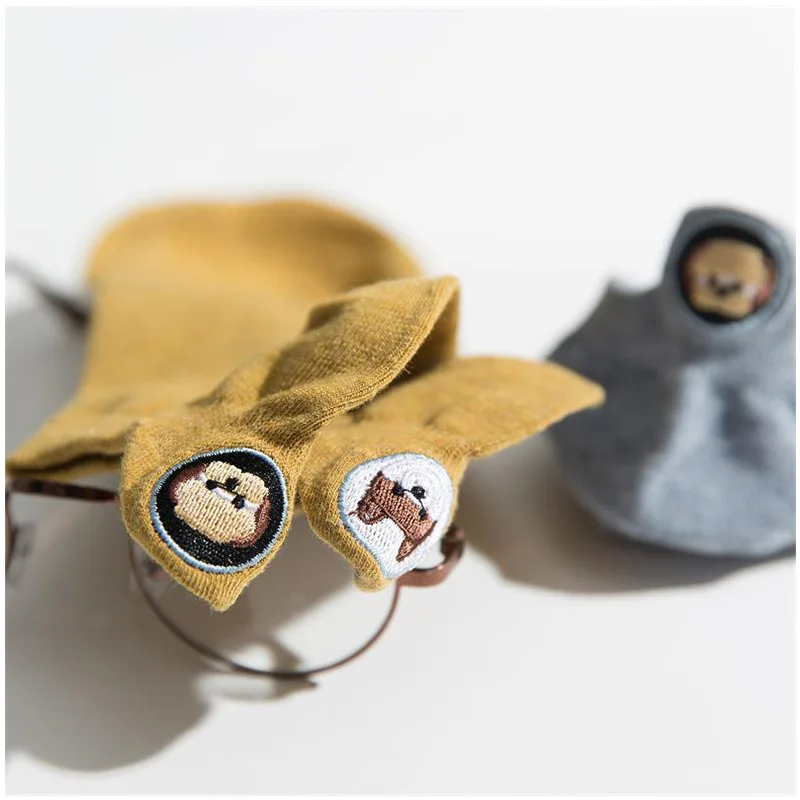 

Lady Casual Breathable Ankle Boat Socks Girls Fashion Invisible Non-slip Cotton Socks Women Low Cut Candy Color Socks