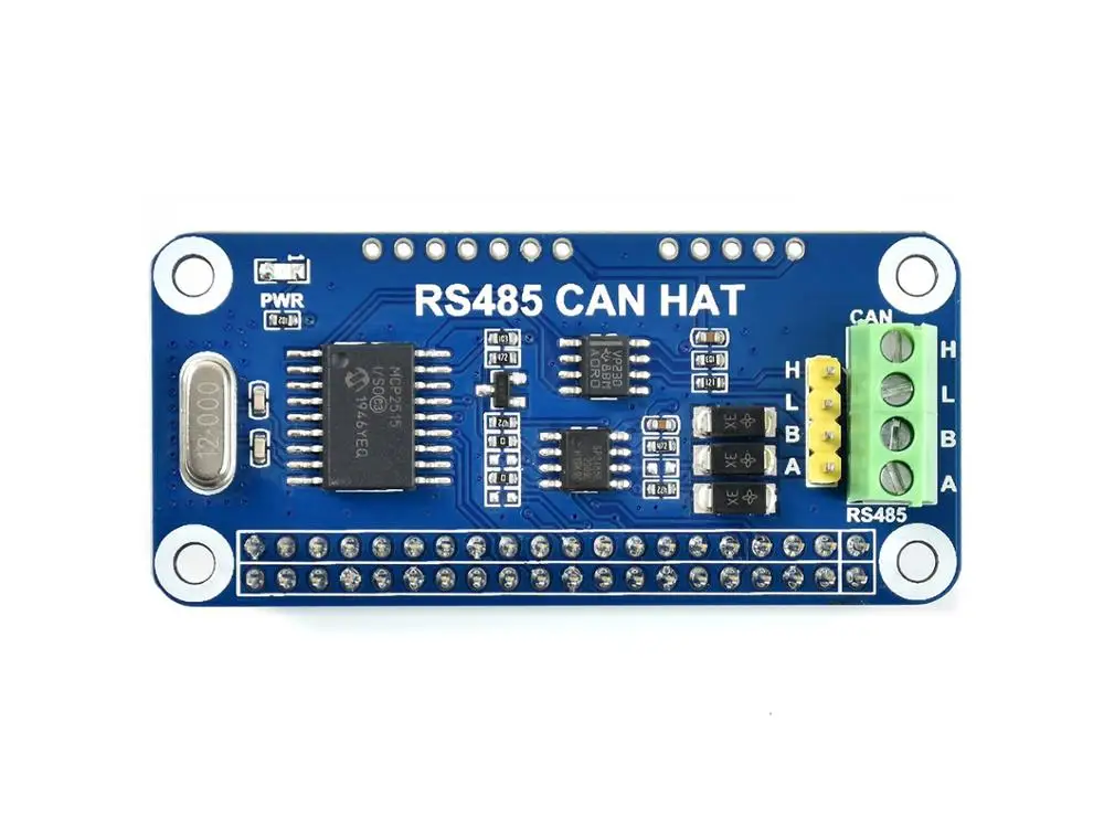 RS485 CAN HAT для Raspberry Pi обеспечивает стабильную связь на расстоянии поддерживает