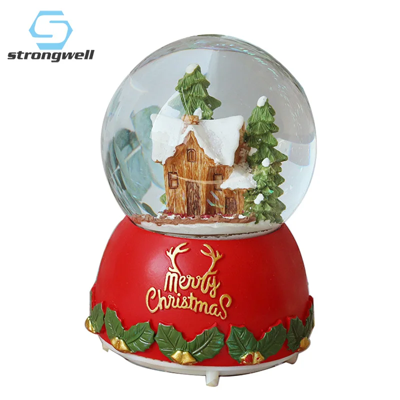 Рождественский деревянный дом Strongwell снежный шар хрустальный Рождественская