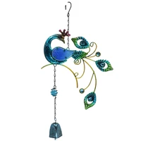 outdoor yard colorful peacocks chimes balcony pendants wind chimes indoor wall craft ornament home decorations supplies