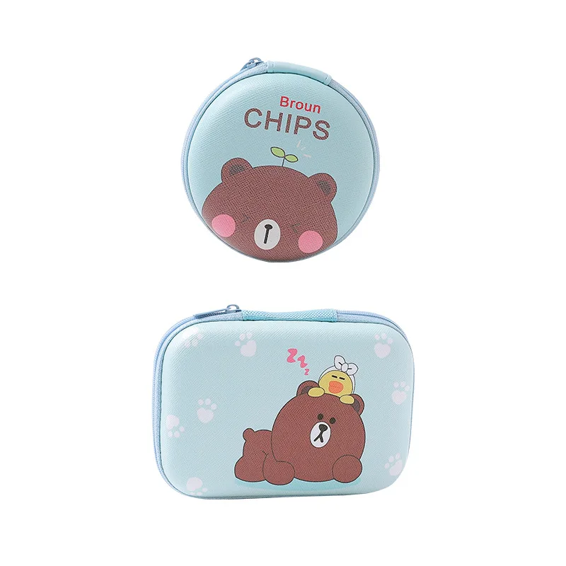 Сумка для хранения гарнитуры коробка портативная Милая Линия данных зарядное