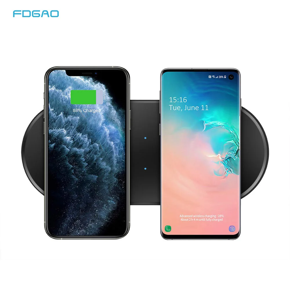 Беспроводное зарядное устройство 20 Вт для iPhone 11 XS XR X 8 AirPods Pro док станция быстрой