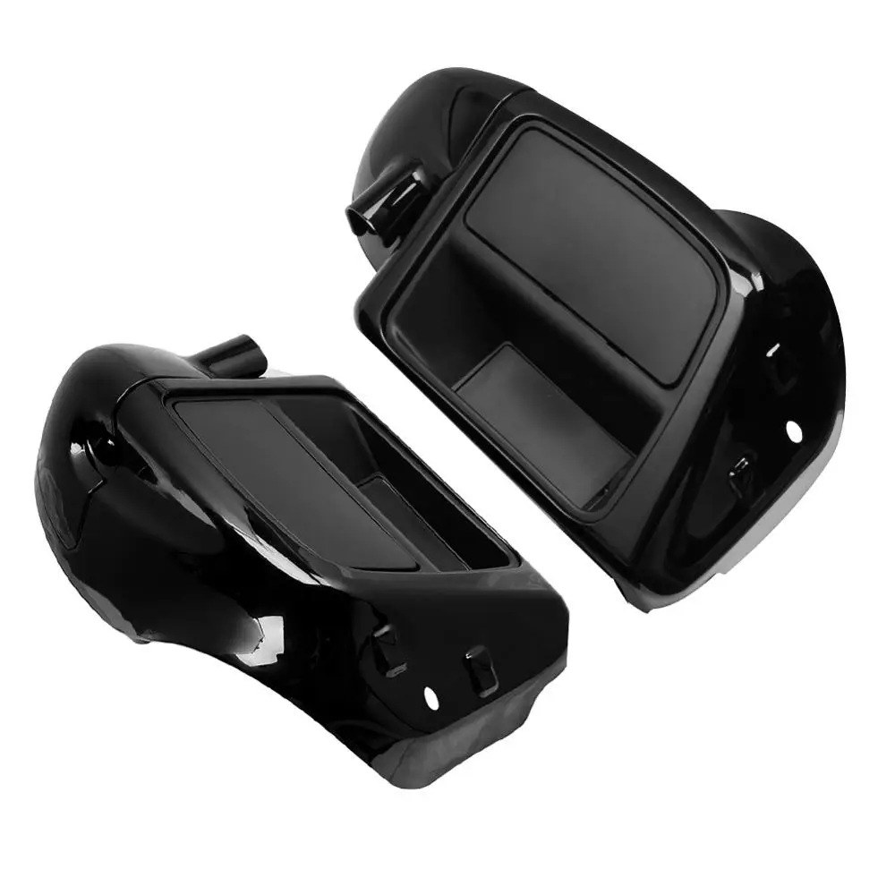Motorcycle Bright Black Lower Vented Fairing Leg Warmer Glove Box For Harley Touring Road King Street Electra Glide 2014-2020 | Автомобили