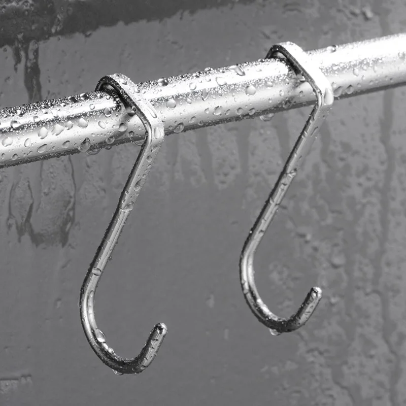 

Stainless Steel Free Punching Cabinet Door Without Trace Hook S-type Door Hanger Hanger Door Back Coat Hook Small Hook