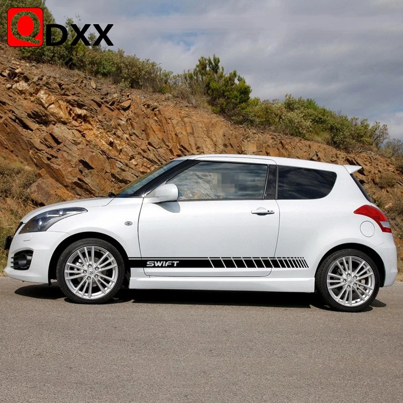 Виниловые наклейки на капот автомобиля боковую дверь наклейка юбку для SUZUKI Swift