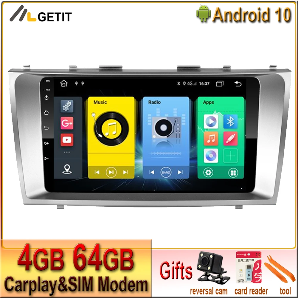 9 ''Android 10 автомобильный стерео мультимедийный плеер для Toyota Camry 2006 2007 2008 2009 2011