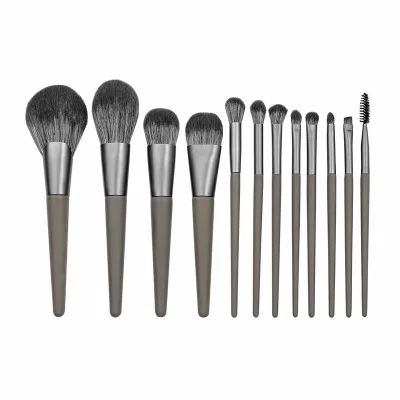 12/шт набор кистей для макияжа пудра румяна тени век консилер Кисть губ косметика