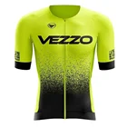 Вело-Джерси Vezzo, мужской летний костюм с коротким рукавом, велосипедная одежда, шорты с нагрудником, комплект для шоссейного велосипеда, велосипедный мужской костюм