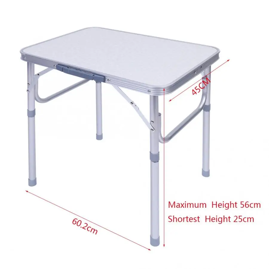 Регулируемый складной стол поднос из алюминиевого сплава для сада кемпинга
