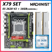 machinist x79 desktop motherboard set kit lga 2011 with intel xeon e5 2620 v2 processor and 16gb 28g ddr3 ram four channel