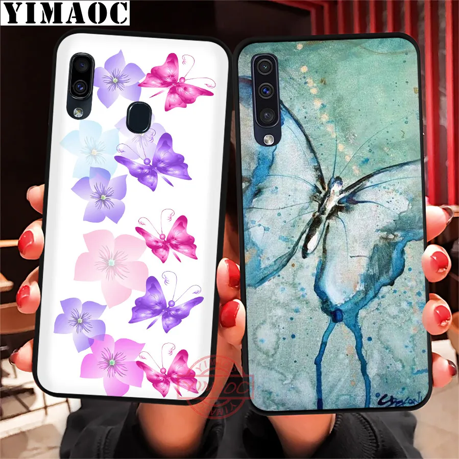 YIMAOC бабочка Красочный Рисунок художественный чехол для Samsung A10s A20s A30s A40s A50s A60 A70 A6 A7
