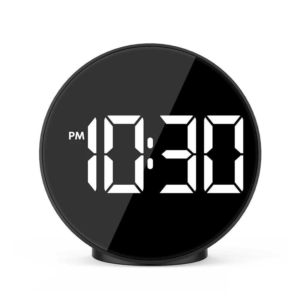 

Fanju Voice Control Digital Alarm Clock LED Night Mode Clock Electronic Time Temperature Display Table Clock Wake Up Light