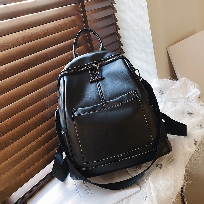 Винтажный женский рюкзак из высококачественной искусственной кожи дорожные